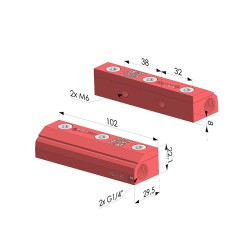 Slim single-flow air knives RA-3 80