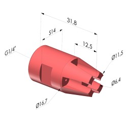 Round Jet Blowing Nozzle BS Series - G1/4"