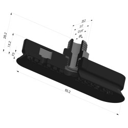 Oblong Suction Cup Series 4OF 85x23mm M14