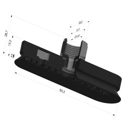 Oblong Suction Cup Series 4OF 85x23mm F14