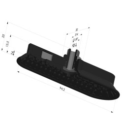 Oblong Suction Cup Series 4OF 94x32mm M18