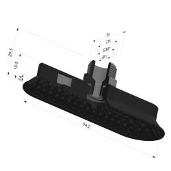 Oblong Suction Cup Series 4OF 94x32mm M38