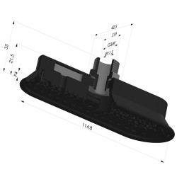 Oblong Suction Cup Series 4OF 115x43mm M38