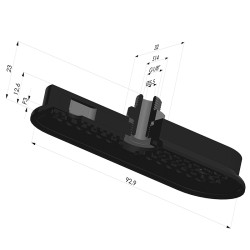 Oblong Suction Cup Series 4RP 93x32MM