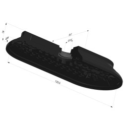 Oblong Suction Cup Series 4RP 124x60MM