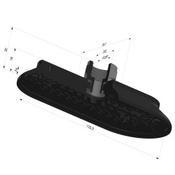 Oblong Suction Cup Series 4RP 124x60MM