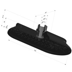 Oblong Suction Cup Series 4RP 124x60MM
