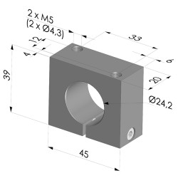 Mounting flange for VCR series venturis