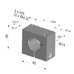 Mounting flange for VCR series venturis