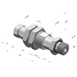 Spring plunger Series ER M14 C10- Z 10MM