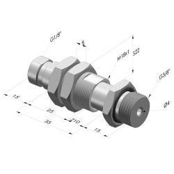 Spring plunger Series ER M38 C10- Z 10MM