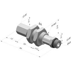 Spring plunger Series ERC PI 18 - Z 10MM