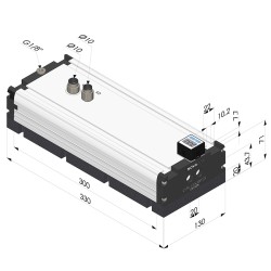 Vacuum Box with Foam Strip - CVM Edition Series - 75% Vacuum - 130X300