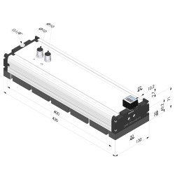 Vacuum box with foam strip - CVM Edition Series - 75% Vacuum - 130X400